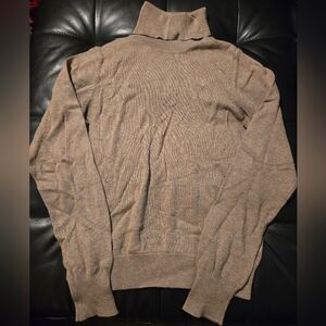 Womans Turtleneck Brown Sweater